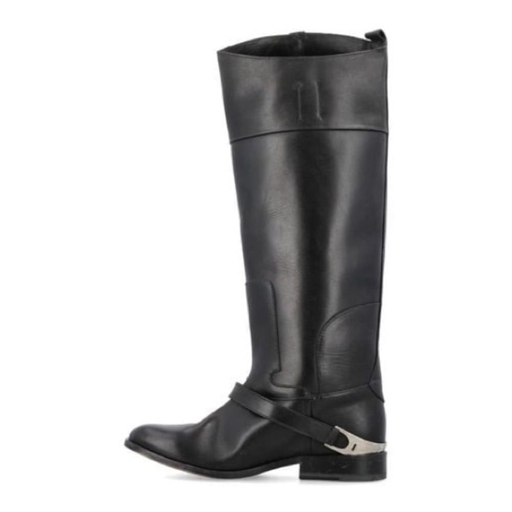 GOLDEN GOOSE Charlie Knee-High Leather Bootstrap Size EU 37 US 7 NWOB READ - Picture 5 of 11